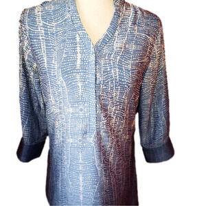 Soft Surroundings Blue Ombre Tunic XS